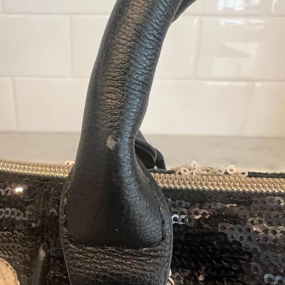 Betsey Johnson Polka Dot Mini Sequin Handbag - Picture 8 of 8